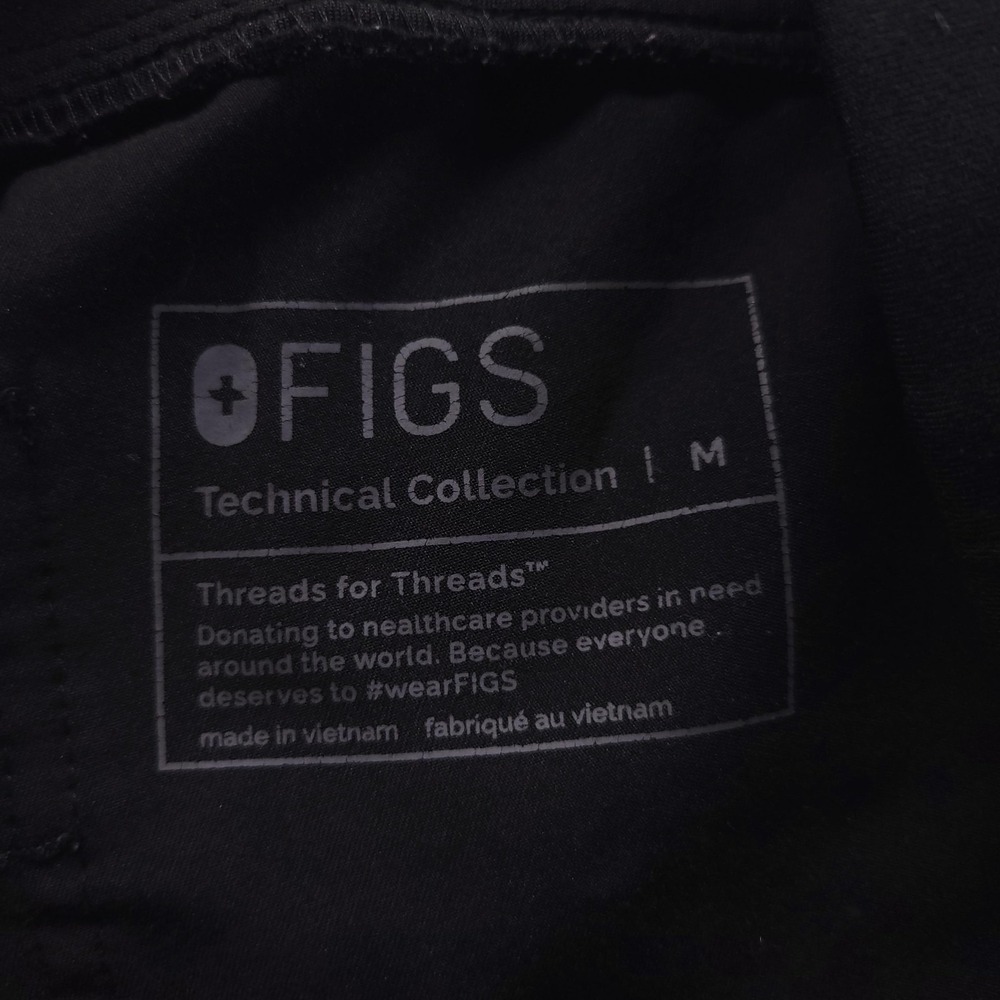 FIGS Pants Womens M Black Technical‎ Collection Zamora 2.0 Jogger Scrubs - Picture 3 of 9